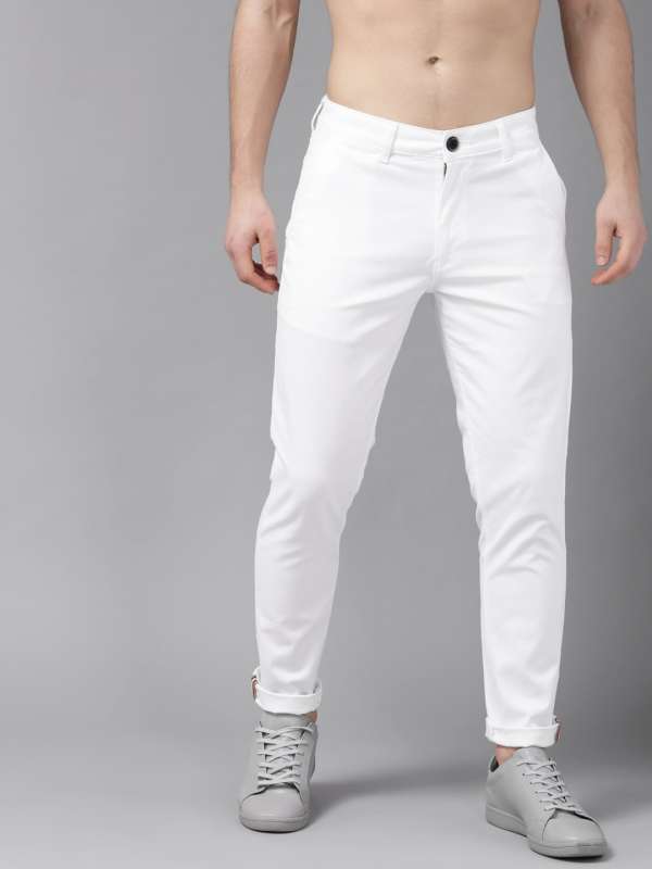 Arrow Sport Slim Fit Men White Trousers  Buy Arrow Sport Slim Fit Men White  Trousers Online at Best Prices in India  Flipkartcom