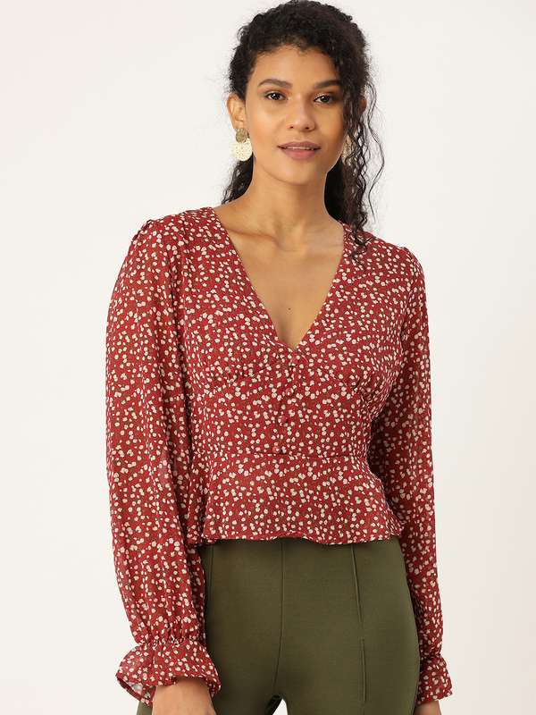 Full sleeve top on myntra clearance