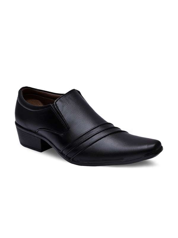 sir corbett black synthetic leather formal shoes