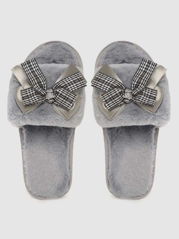Fur slippers myntra Clearance