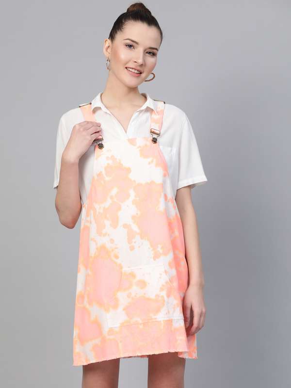 myntra pinafore dress
