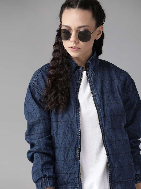 denim bomber jacket womens