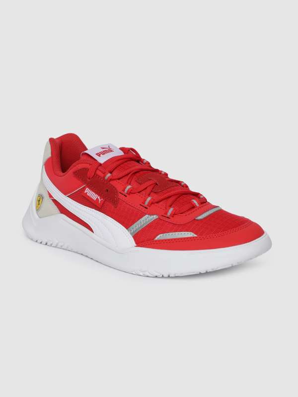 red colour shoes puma