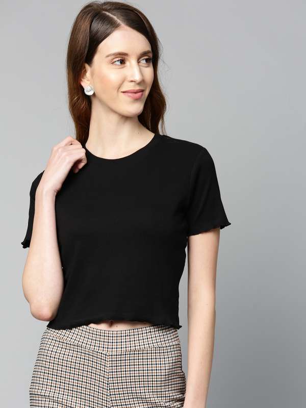 Buy Black Tops for Women by DISRUPT Online