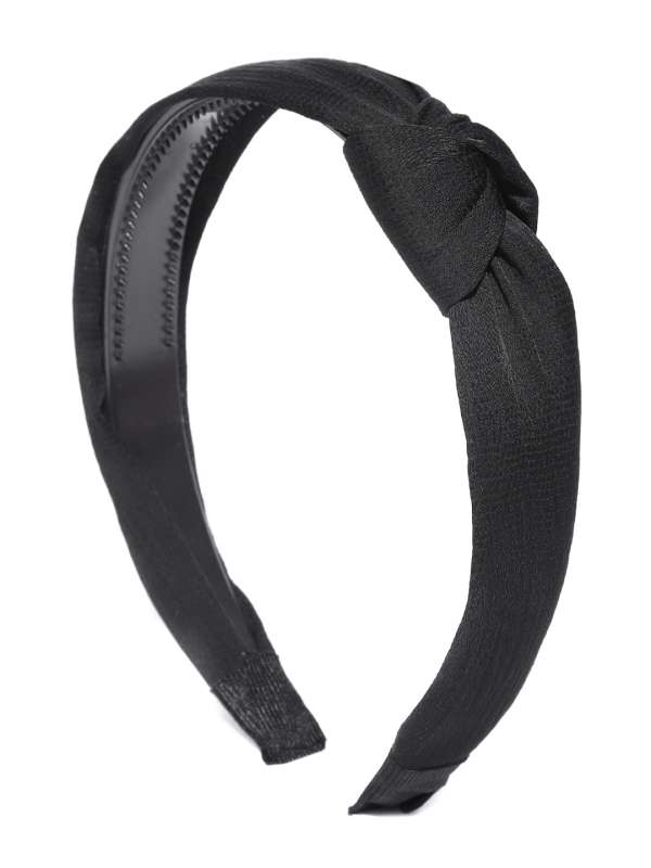 Buy JEWELZ Solid Fabric Knot Plastic Black Hair Band  Shoppers Stop