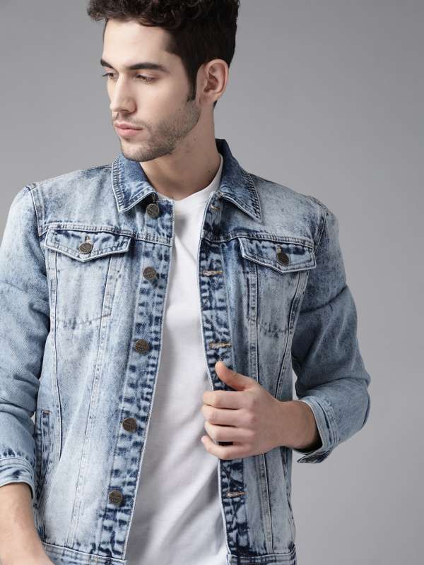 myntra denim jacket for men
