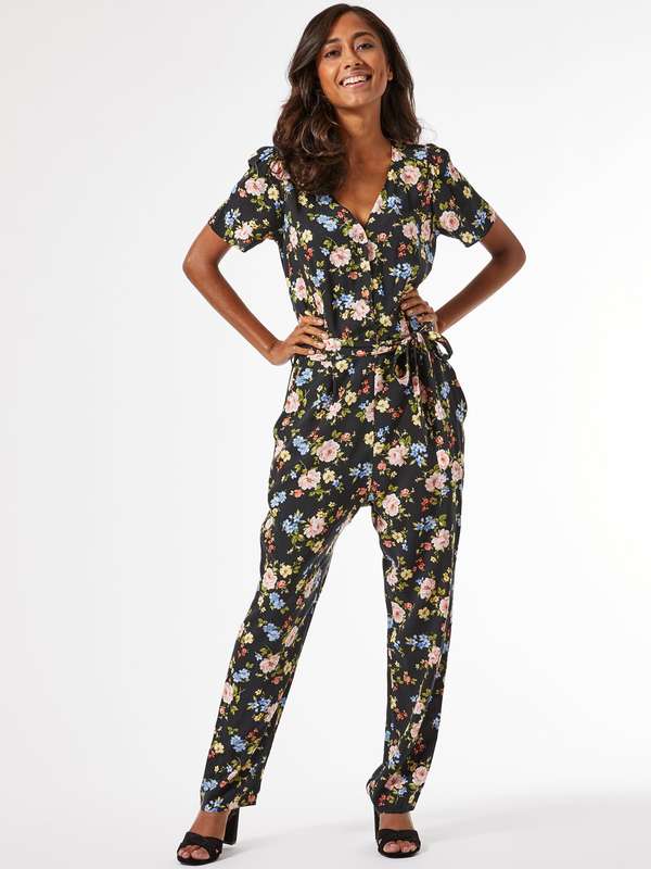 black jumpsuit myntra