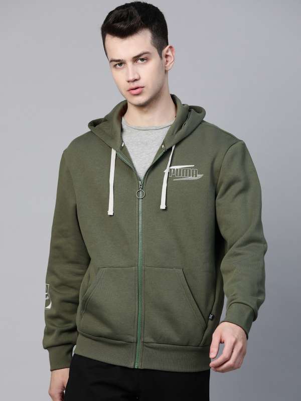 olive puma hoodie