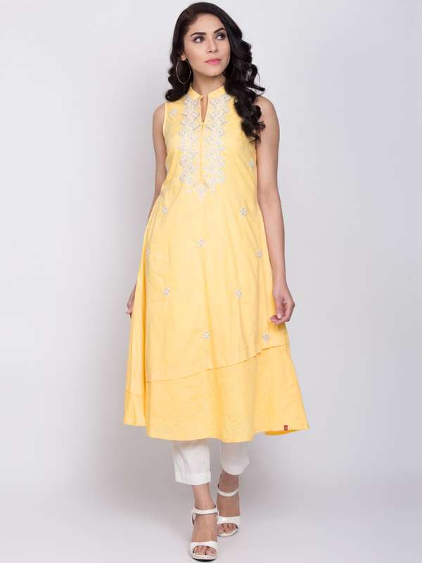 Myntra chikankari kurta clearance