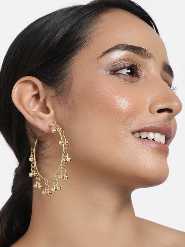 Gold plated earrings online shopping sale