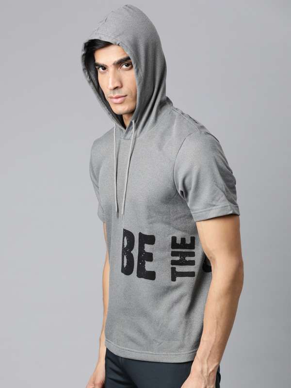 Short sleeve mens sweatshirts