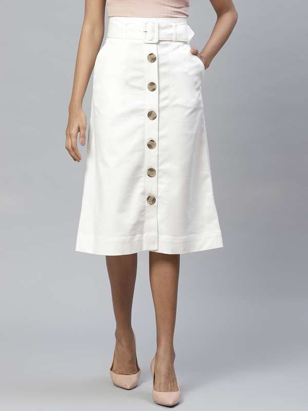 Marks and spencer white skirts clearance