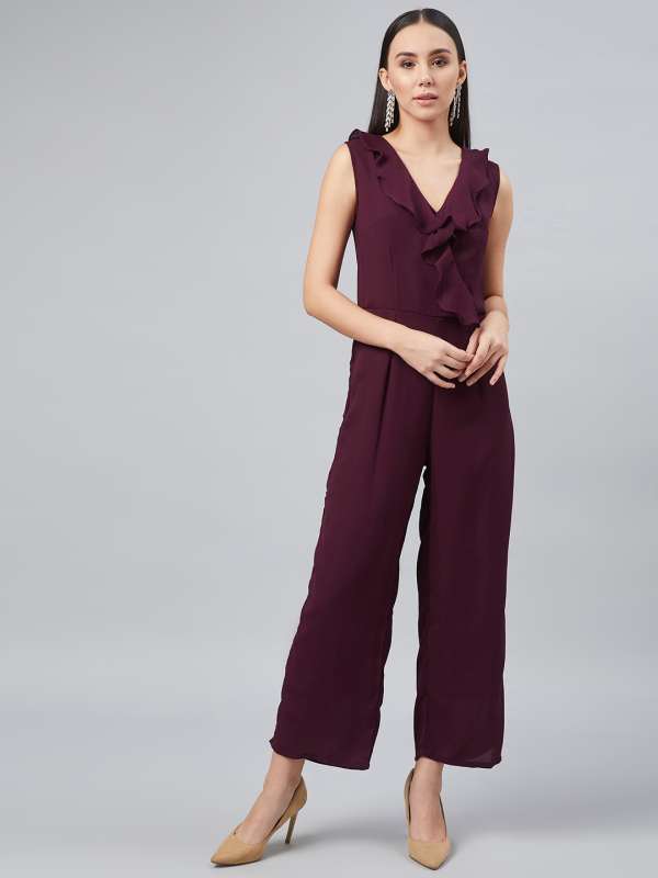 Maroon Jumpsuit Buy Maroon Jumpsuit online in India