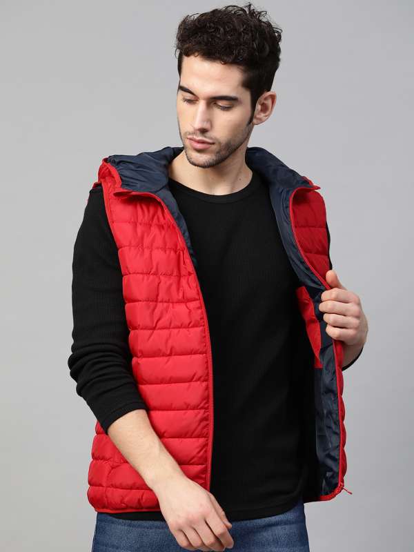 white sleeveless jacket mens