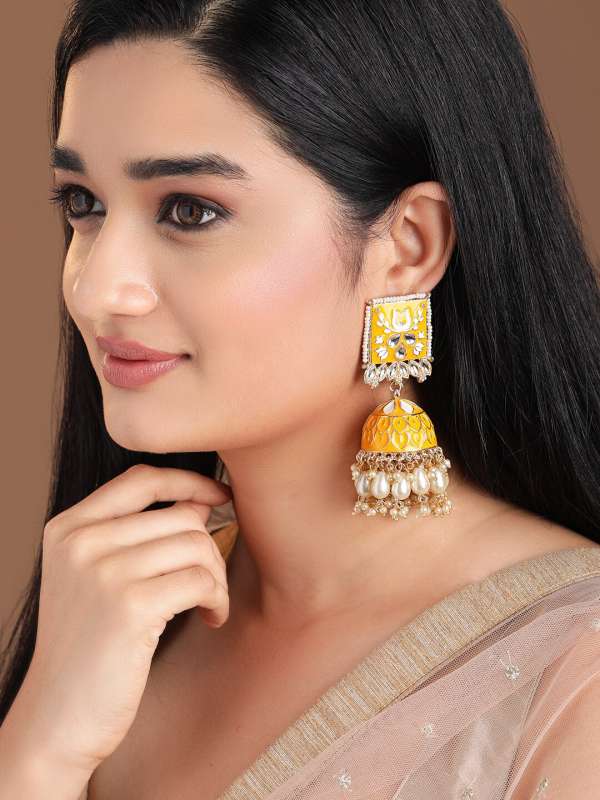 Orange Earrings  Buy Orange Earring Online in India