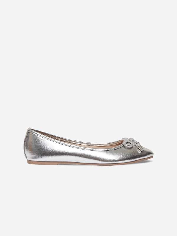 Silver Ballerina Shoes Flats - Buy 