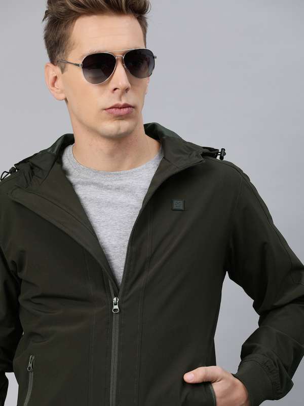 Wrogn Olive Solid Bomber Jacket Buy Wrogn Olive Solid Bomber Jacket online in India