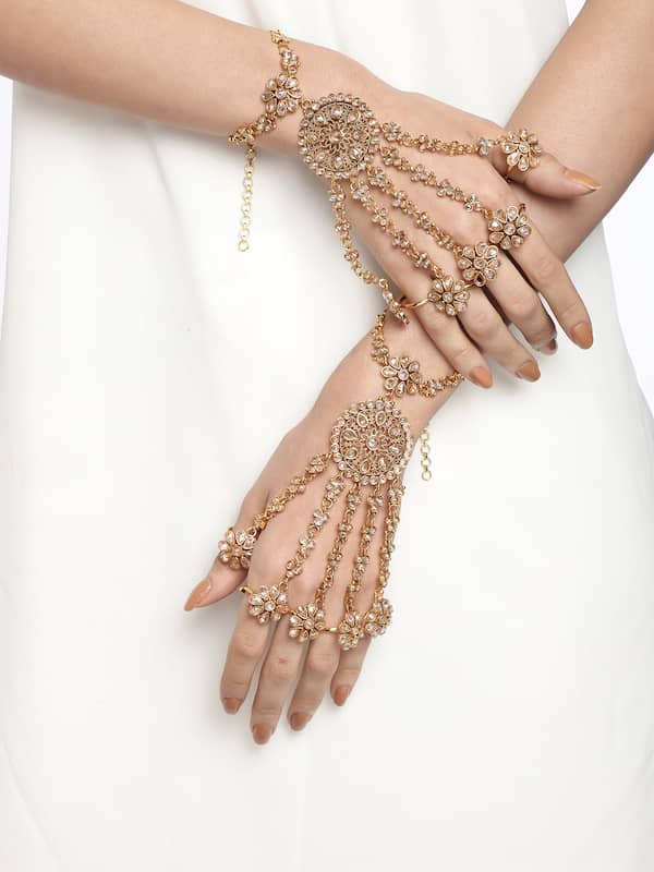 18kt Fancy Hand Chain ring/bracelet – Drake Custom Designs