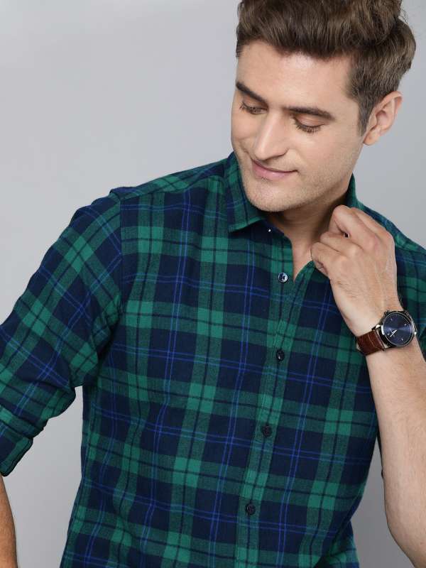 Sea green color men's shirt sales