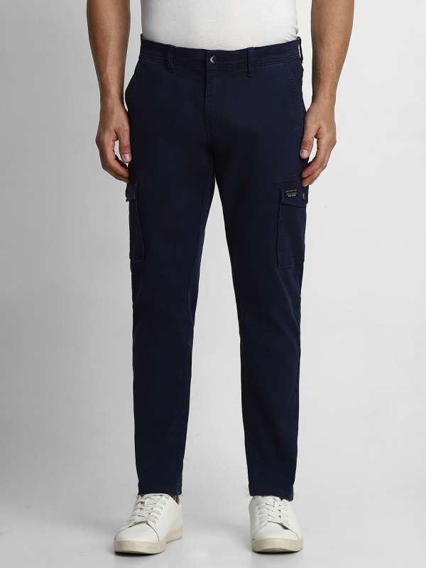 Navy Blue Solid Cargo Pants 4601887.htm Buy Navy Blue Solid Cargo Pants 4601887.htm online in India
