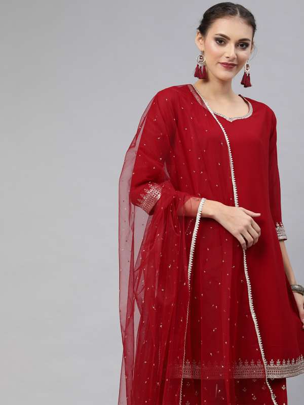 sharara suits myntra