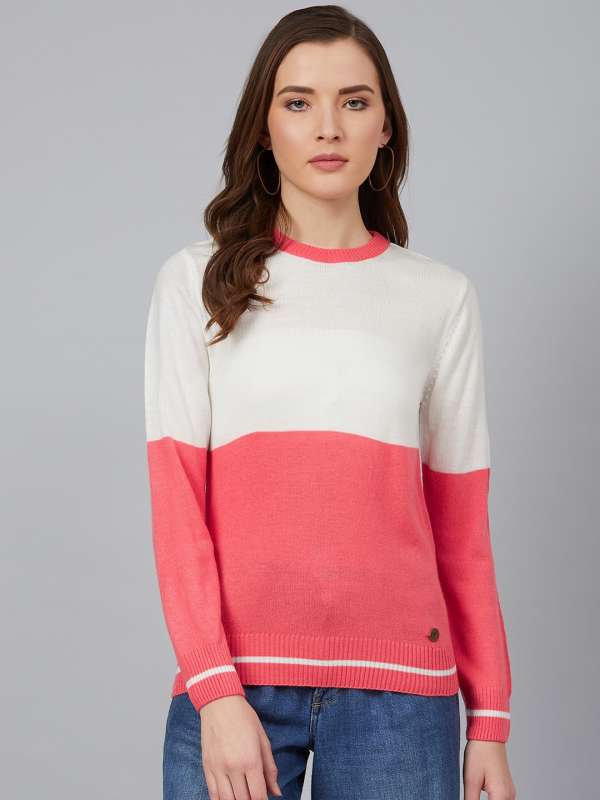 Coral pink jumper sales