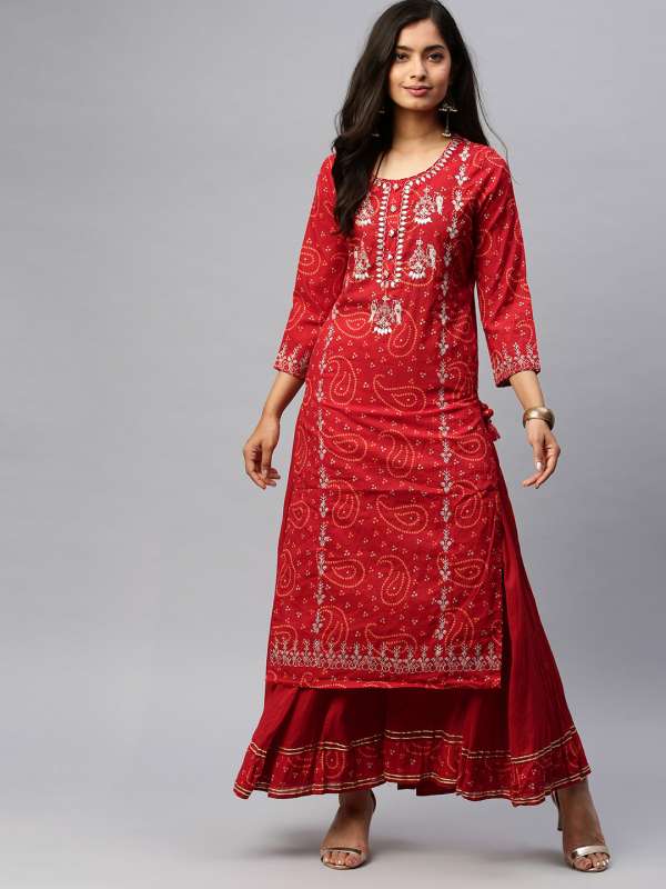 sharara suits myntra