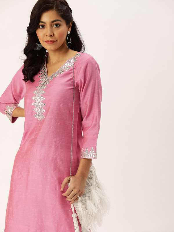 Buy Trendy Pink Kurtas Online in India