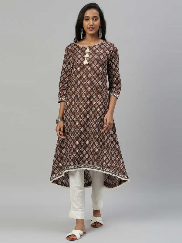 floor length kurtis myntra