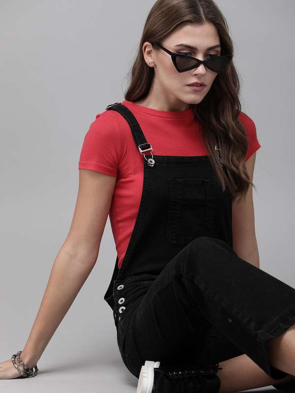 dungaree dress myntra