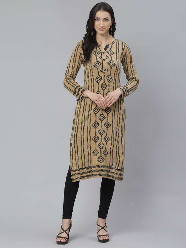 Myntra ladies woolen kurtis clearance