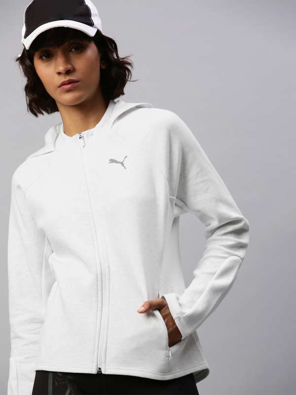 white hoodie myntra