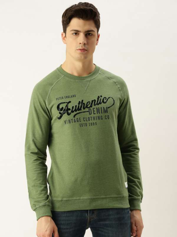 peter england black sweatshirt