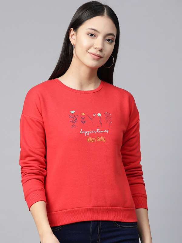 Allen solly best sale hoodie shirts