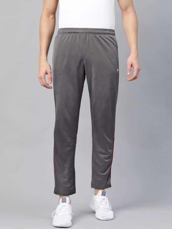 reebok solid men's track pants