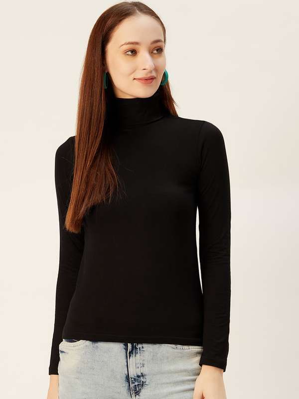 Turtle Neck Tshirt For Women Buy Turtle Neck Tshirt For Women Online In India