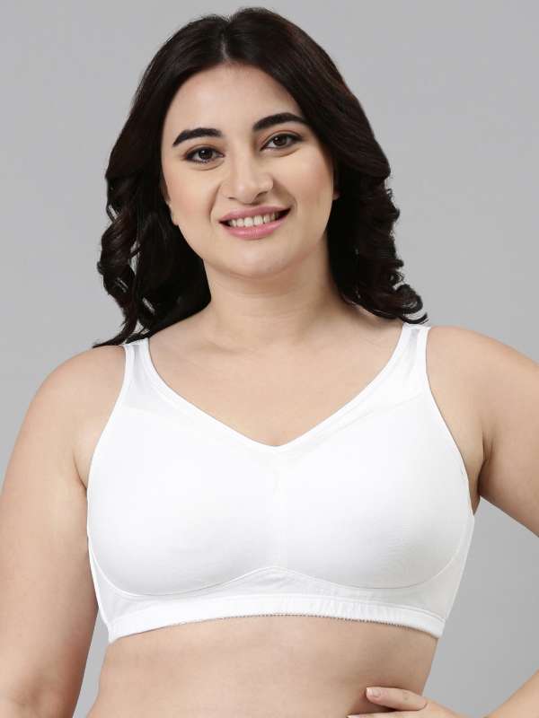 Plain Push-Up White Non Padded Cotton Bra at Rs 170/piece in New Delhi