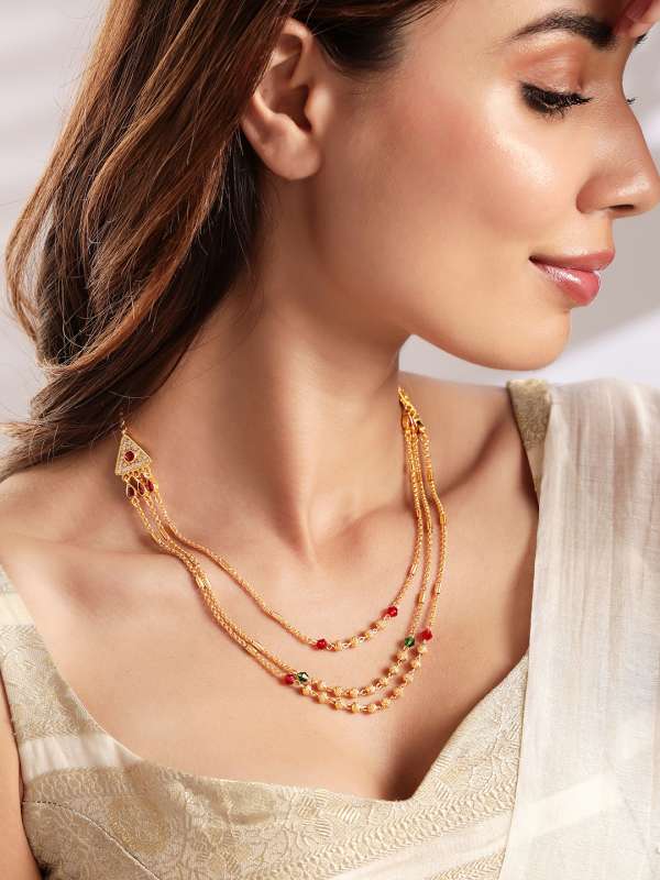 Necklace on myntra sale