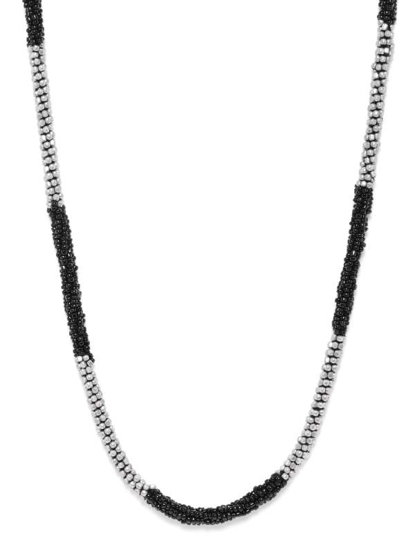 Black Silver Metal Necklace Buy Black Silver Metal Necklace