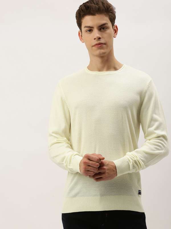 Men Cream Sweaters Buy Men Cream Sweaters online in India