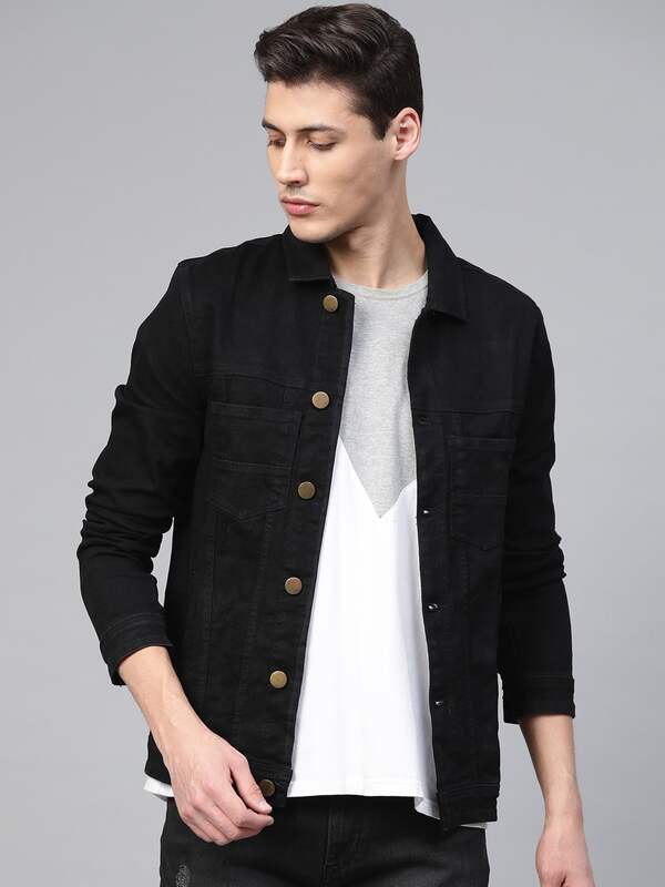 Juun.J Denim Jacket in Black for Men Mens Clothing Jackets Casual jackets 