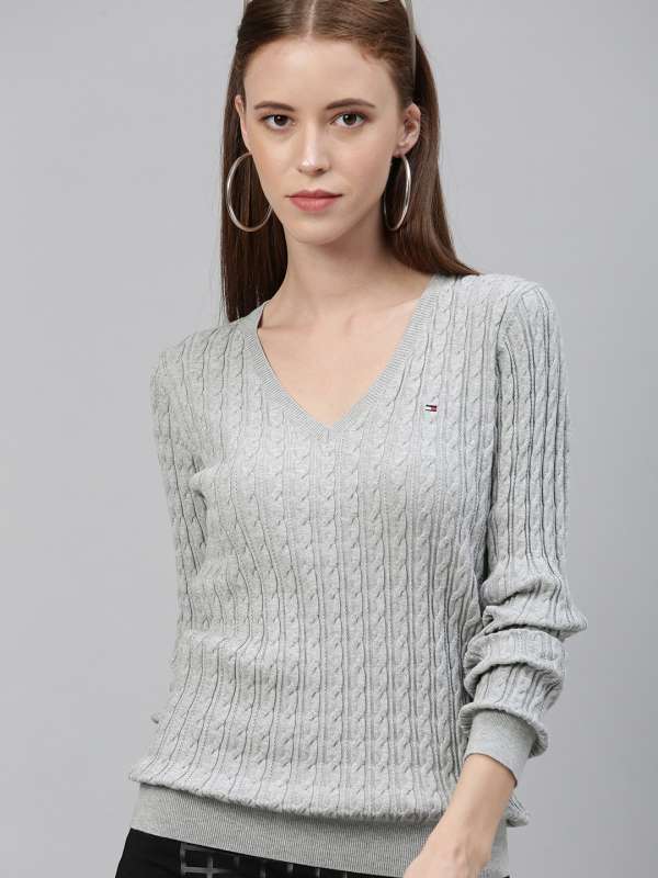 gray tommy hilfiger sweater