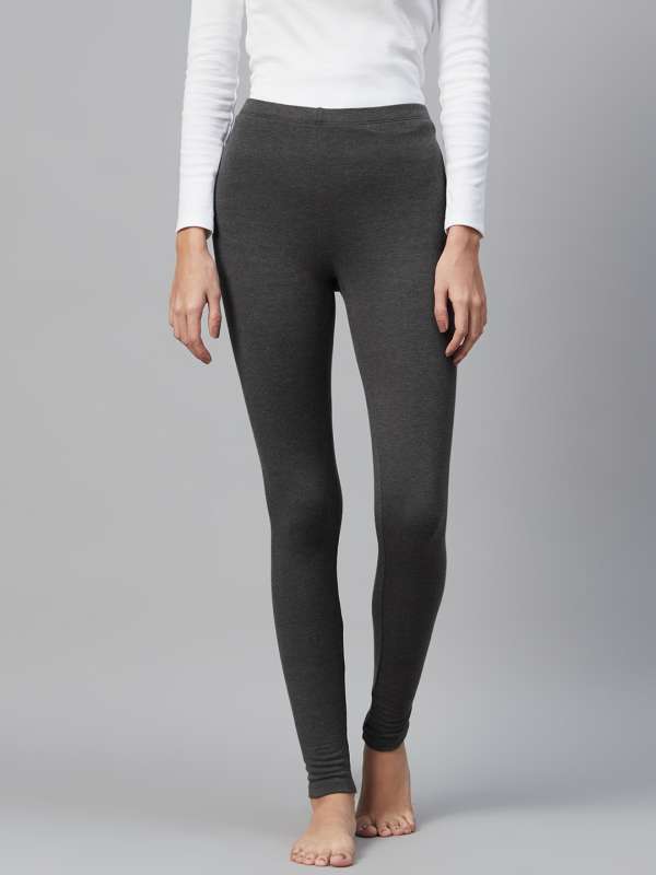 Marks and Spencer Women's Heat Gen Plus Legging, Charcoal, 8 at   Women's Clothing store