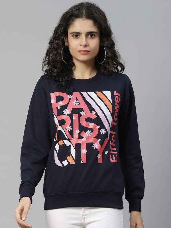 Fort Collins Sweatshirts Blue Printed 