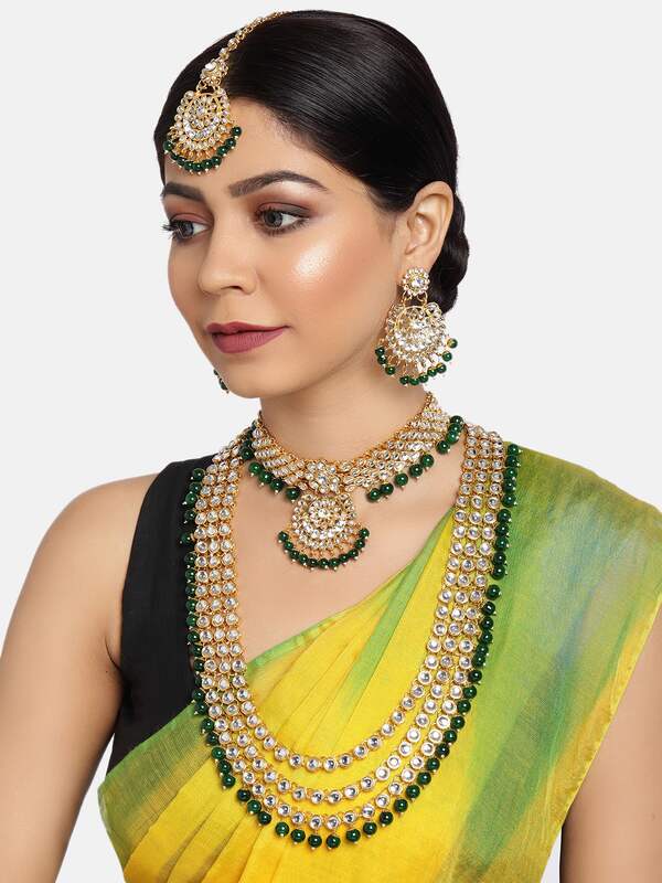 Bollywood Indian Jewelry Zaveri Pearls Combo Of 2 Gold Tone Indian Traditional Earrings Jhumka Circular Studs Punjabi Wedding Jewelry