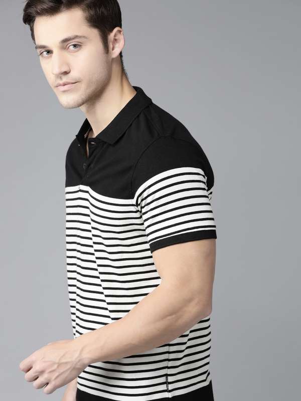 Striped polo t shirts online top