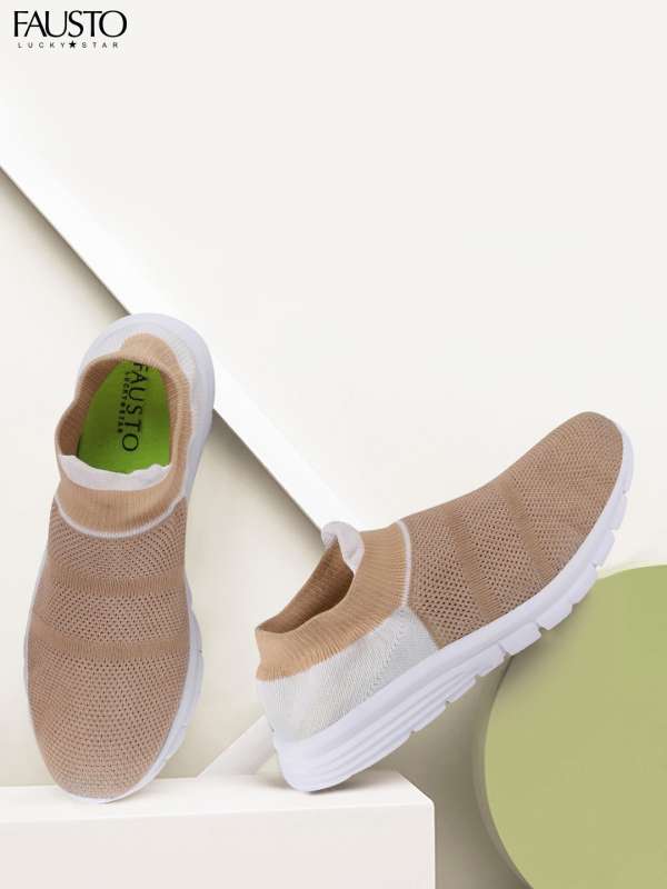 Canvas Brown Shoe Flats Buy Canvas Brown Shoe Flats online in India