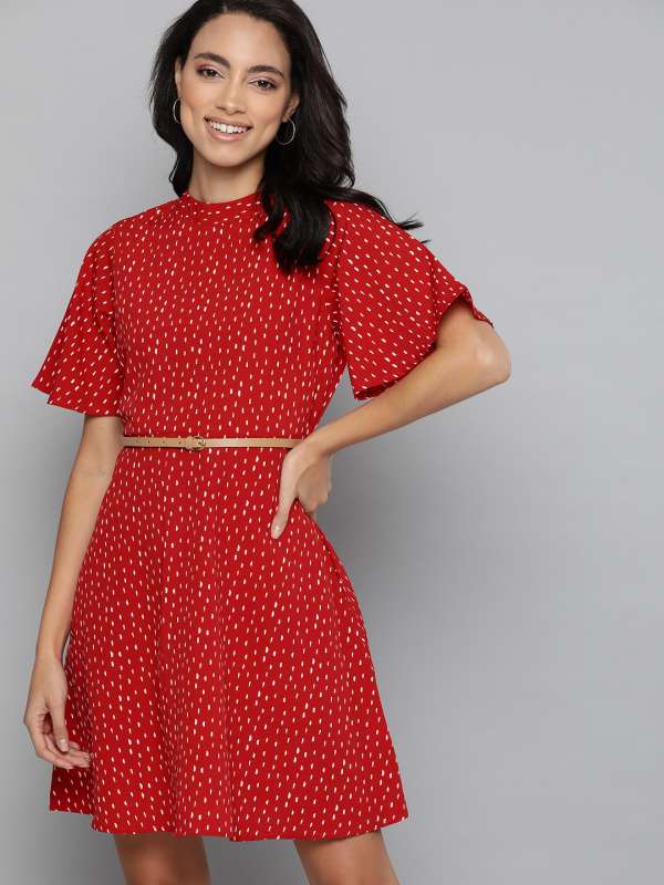 Red Off White Women Dresses Mast Harbour Buy Red Off White Women