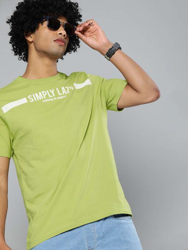 Olive Tshirts - Buy Trendy Olive Tshirts Online in India