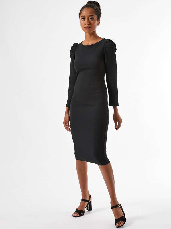 Buy Dorothy Perkins Black Self Pattern 